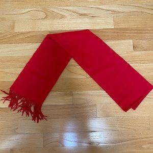 Simple red scarf